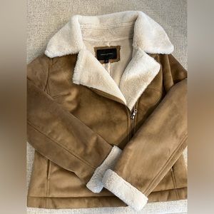 Banana Republic Faux Suede Moto Jacket
